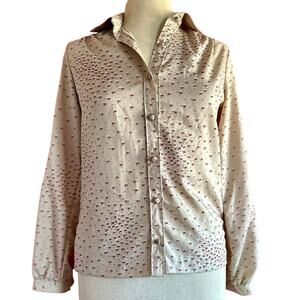 Vintage Top Womens Size Small Soft Retro Modest Classic Professional Casual